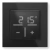 Szklany termostat ścienny Homematic IP 161570A0 — cyfrowy, czarny, 230 V, IP20