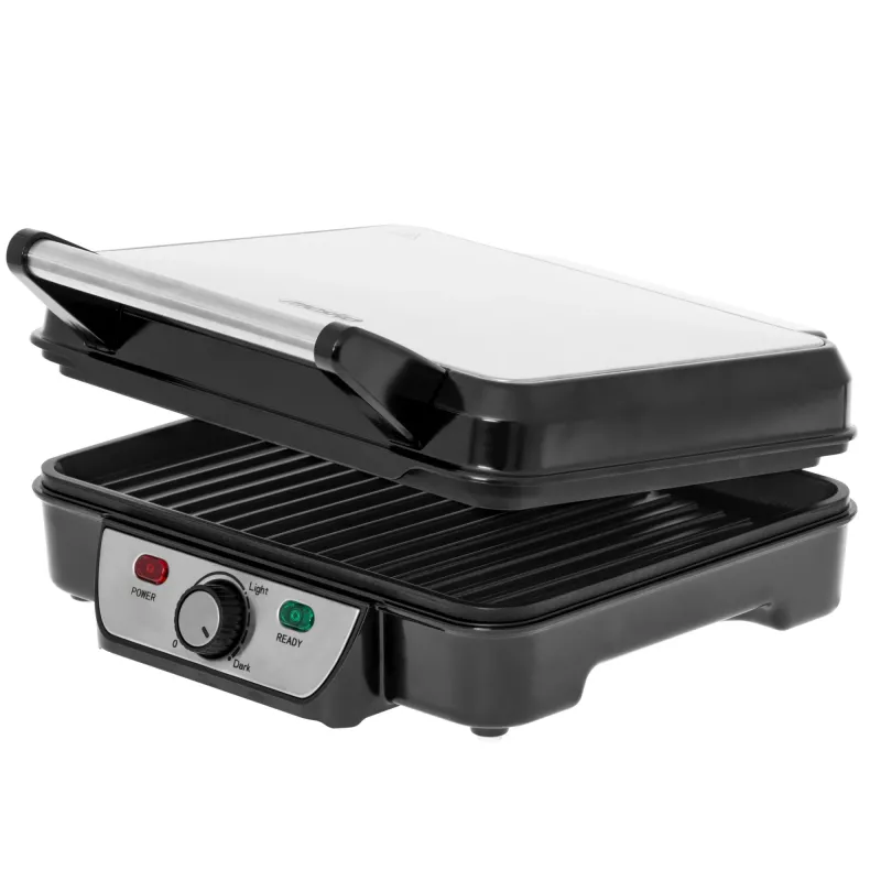 Grill kontaktowy Mesko MS 3050, 1800W, czarny/stal nierdzewna