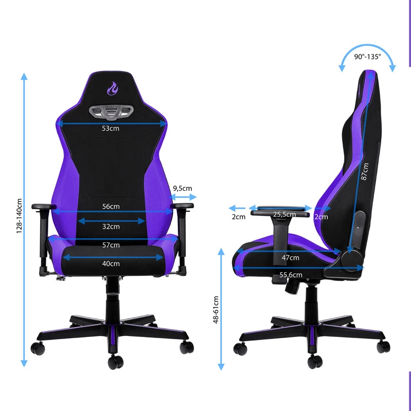 Nitro Concepts S300 fotel gamingowy - Nebula Purple