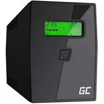 Zasilacz awaryjny (UPS) Green Cell UPS01LCD Line-Interactive 0.6 kVA 360 W 2 gniazda AC