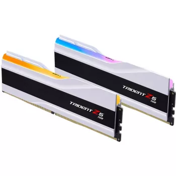 DIMM 64 GB DDR5-6000 (2x 32 GB), Arbeitsspeicher weiß, F5-6000J2836G32GX2-TZ5RW, Trident Z5 RGB, INTEL XMP