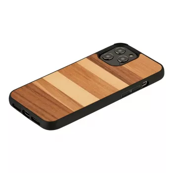 Etui man and wood na iPhone 12 / 12 Pro — czarny piasek
