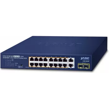 Niezarządzalny przełącznik PLANET GSD-2022P 16-portowy 10/100/1000T PoE