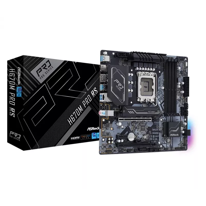 Płyta główna ASRock H670M Pro RS Intel H670 LGA 1700 micro ATX