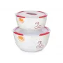 Komplet misek OURSSON BS4781RC/DC Okrągłe Ceramiczne 3L Białe 2 szt.