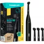 happybrush ECO R2 Allblack, Erwachsener, Vibrierende Zahnbürste, Tiefenreinigung, Polieren, Sensibel, 8800 Bewegungen pro Minute, Schwarz, Deutschland