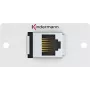 Kindermann Konnect 50 alu - Modulares Faceplate-Snap-In - RJ-45 (7444000827)