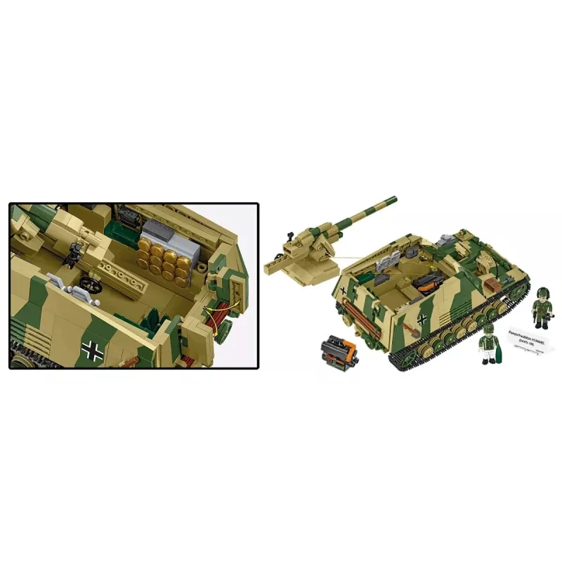 Zestaw konstrukcyjny Cobi Panzehaubitze Hummel 1118 elementów model do składania
