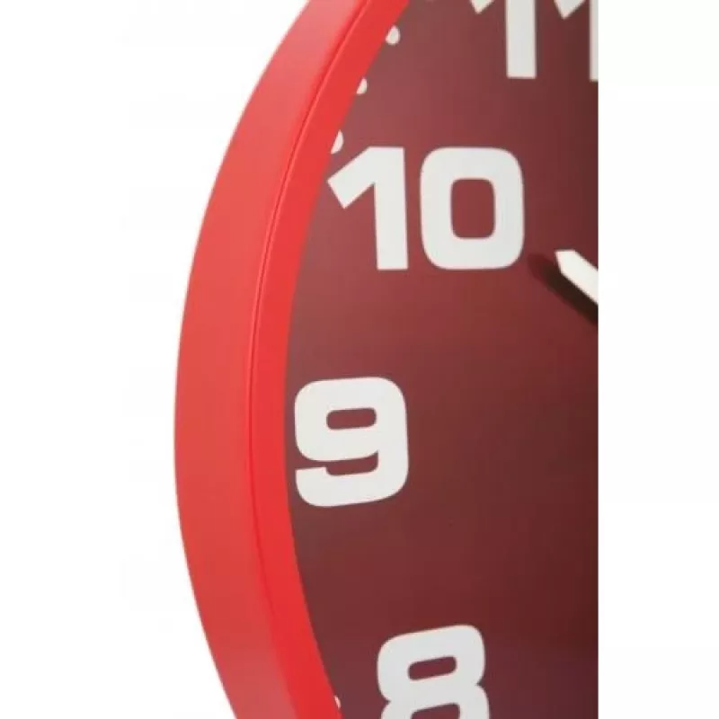 Zegar ścienny NeXtime Dash Red 3053ro, Ø35 cm, czerwony/srebrny