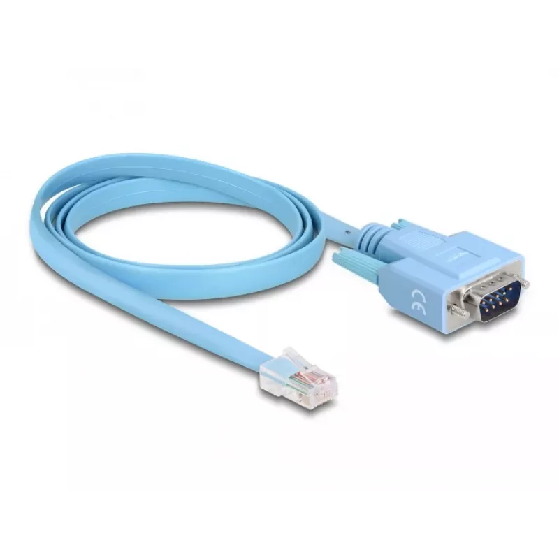 DeLOCK Adapter RS-232 DB9 męski na RJ45 męski 1m