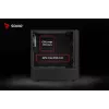 Obudowa PC Cube SAVIO Noctis Glass RGB — Czarny, ATX/Micro-ATX, 210×410×450 mm, 3×120 mm wentylatory z przodu