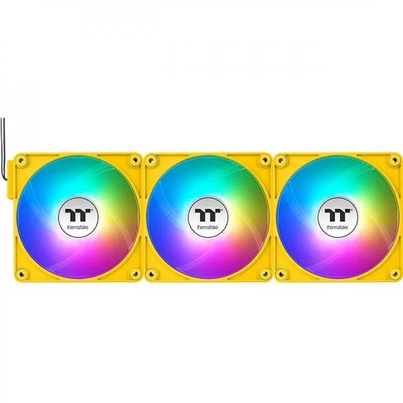 Thermaltake CT120 EX Reverse ARGB 120mm wentylator obudowy 3-pak żółty