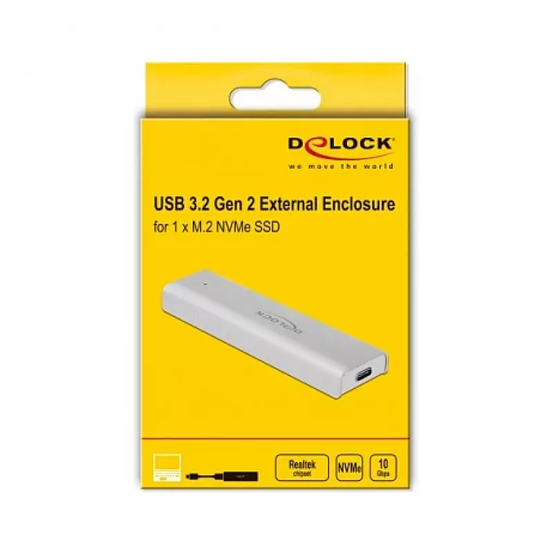 Obudowa SSD DeLOCK 42634 srebrny M.2