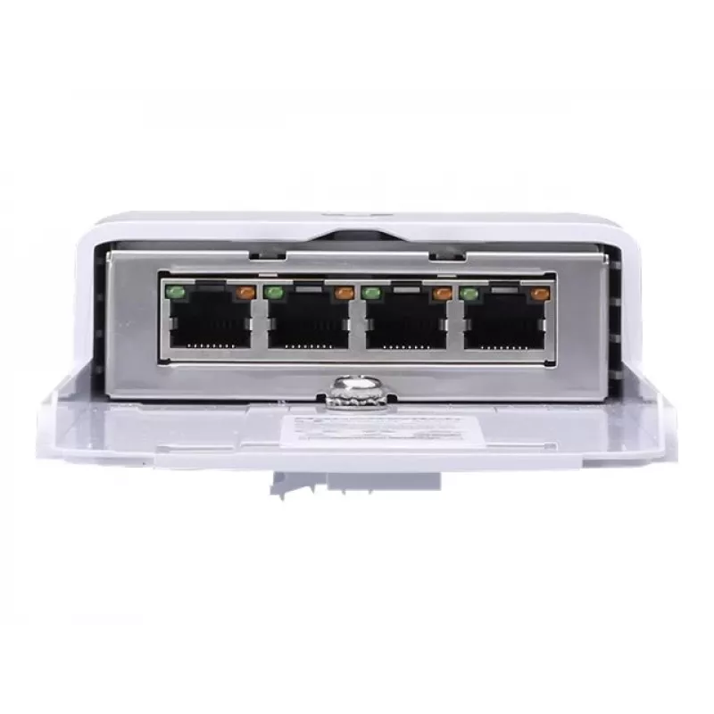 Switch UBIQUITI NanoSwitch Gigabit Ethernet PoE, 4x Gigabit RJ-45, 4x porty PoE, budżet 36W, 24V DC