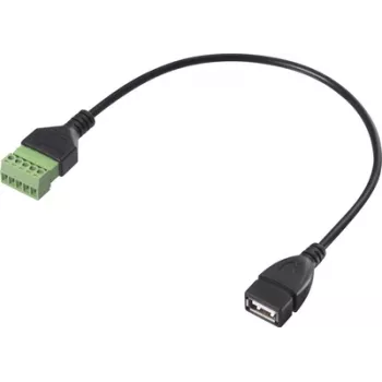 Kabel przejściowy Renkforce USB 2.0 [1x gniazdo 2.0 A - 1x złącze zaciskowe] RF-6443968 30 cm (RF-6443968)