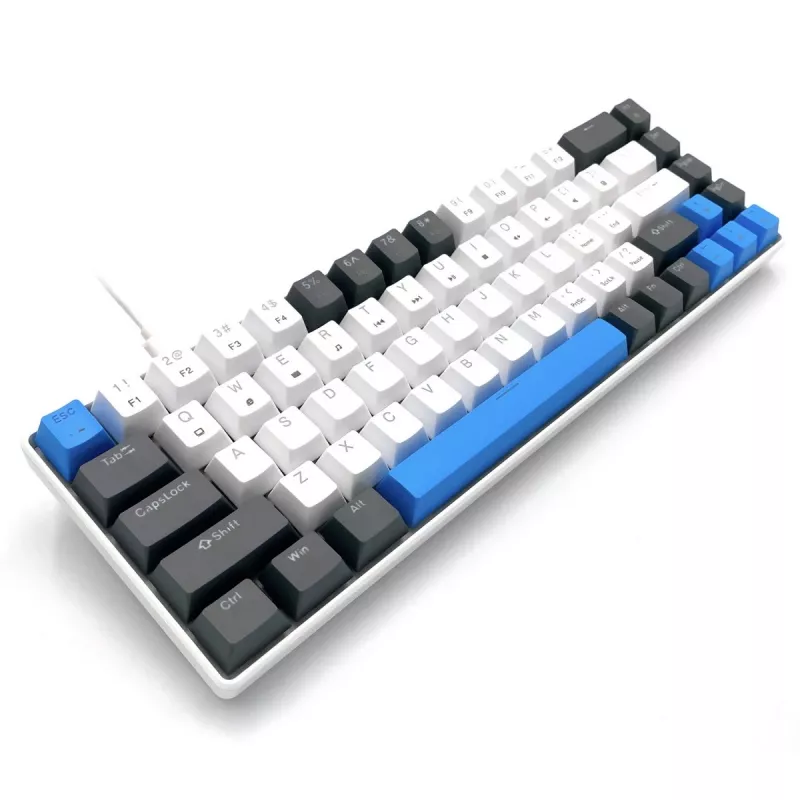 Klawiatura mechaniczna MEDIA-TECH MT1259 czerwony Core MX60, format 60%, przełączniki CHERRY MX czerwony, podświetlenie RGB, USB, wysokoprofilowe klawisze