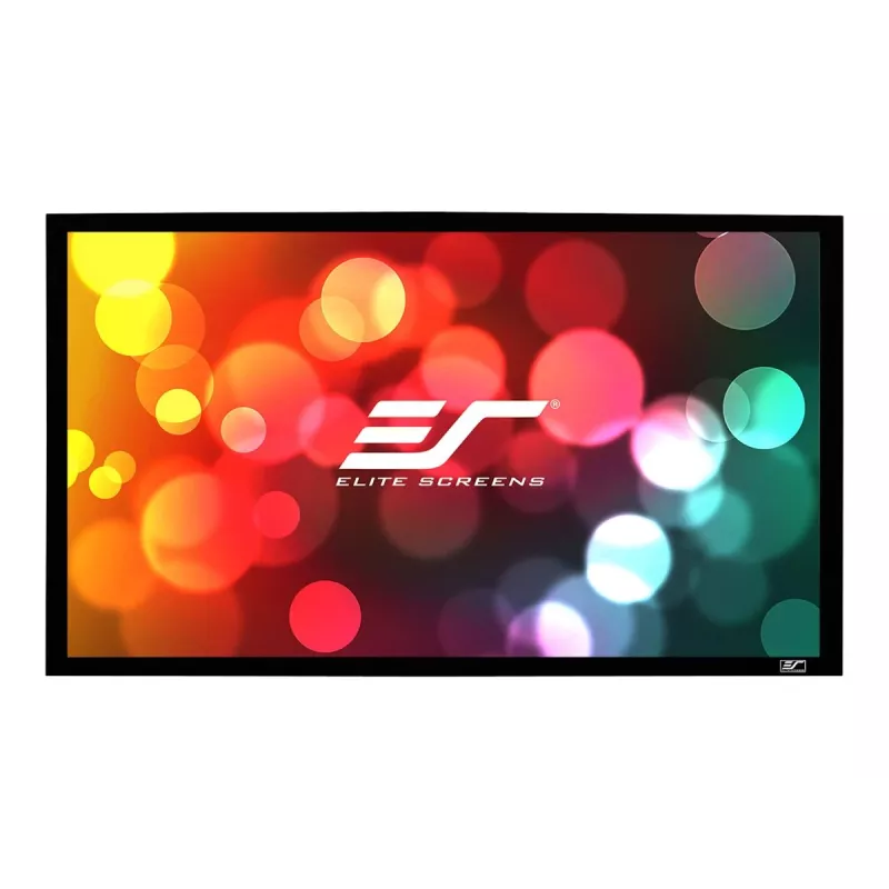 Elite Screens | SableFrame Series | ER100WH1 | Przekątna 100 cali | 16:9 | Szerokość obrazu (W) 221 cm | Czarny