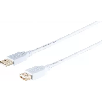Przedłużacz USB ShiverPeaks 77123-W — High Speed USB 2.0 A męski na A żeński, długość nieokreślona