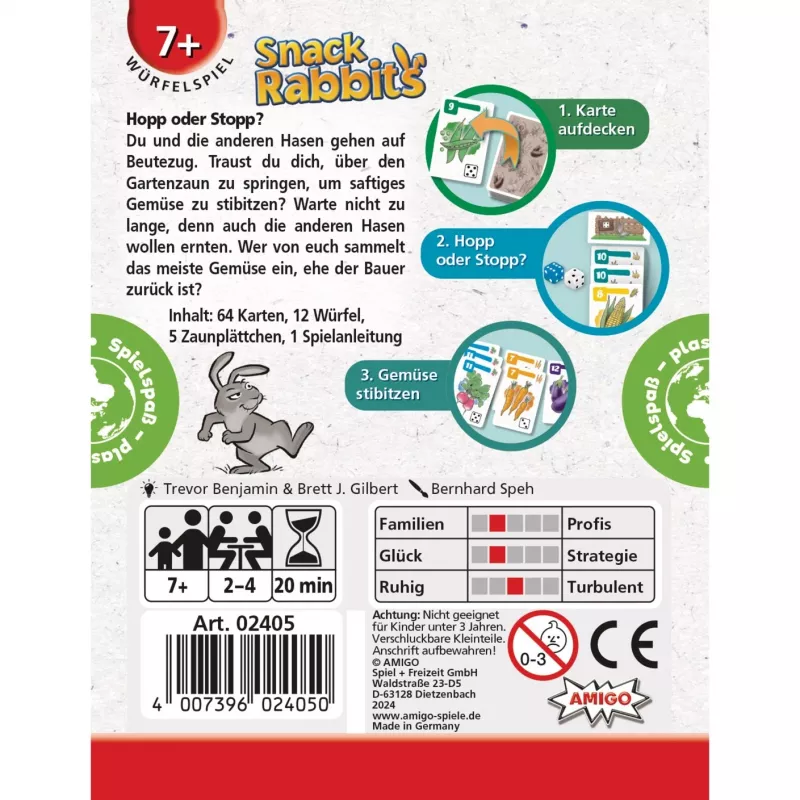 Snack Rabbits, Dice Game