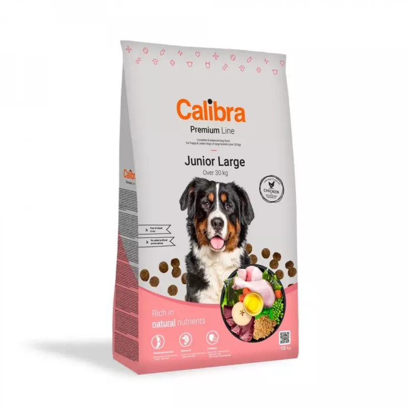 CALIBRA Premium Line Junior Large Chicken - sucha karma dla psa - 12kg