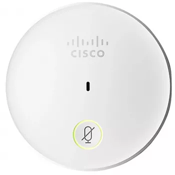 Mikrofon stołowy Cisco CS-MIC-TABLE-J — przewodowy mikrofon do telefonu IP, 80–20 000 Hz, 4-pinowe złącze Hirose, biały