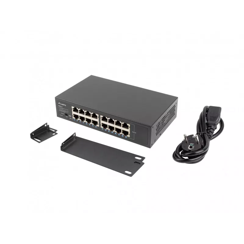 Przełącznik Lanberg RSGE-16 Rack 10/19 (16 portów 1Gb)