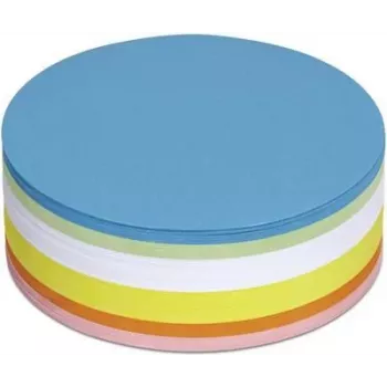 Maul Moderation Cards 6394799 Circle Ø 13,5 cm Biały, Żółty, Pomarańczowy, Czerwony, Zielony, Niebieski, 250 szt. (6394799)
