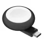 Bezprzewodowa ładowarka USB do smartwatcha Belkin BoostCharge — 5 W, wewnątrz/na zewnątrz, czarny/biały