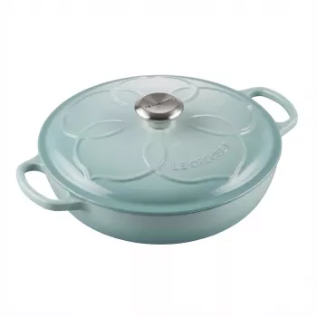 Le Creuset gourmet professional garnek flower 26 cm sea salt