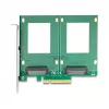 Wewnętrzny adapter U.2 DeLOCK 90162 Interfejs hosta PCIe Wskaźniki LED