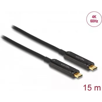 Aktywny optyczny kabel wideo USB-C DeLOCK 84104 4K 60 Hz 15 m