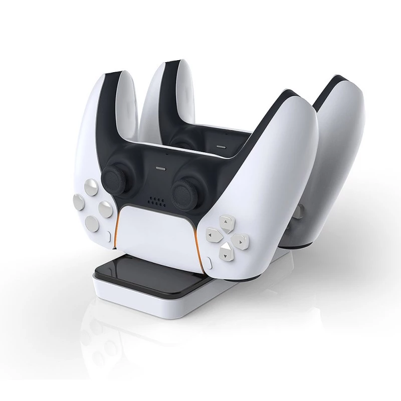Stacja ładująca SUBSONIC SA5608 do kontrolerów PlayStation 5 z dwiema szybkimi zatokami ładującymi i wskaźnikami LED