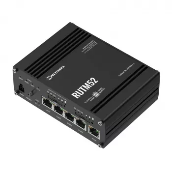 Router 5G Teltonika RUTM52, 5x GbE, Dual SIM, eSIM, Wi-Fi 5