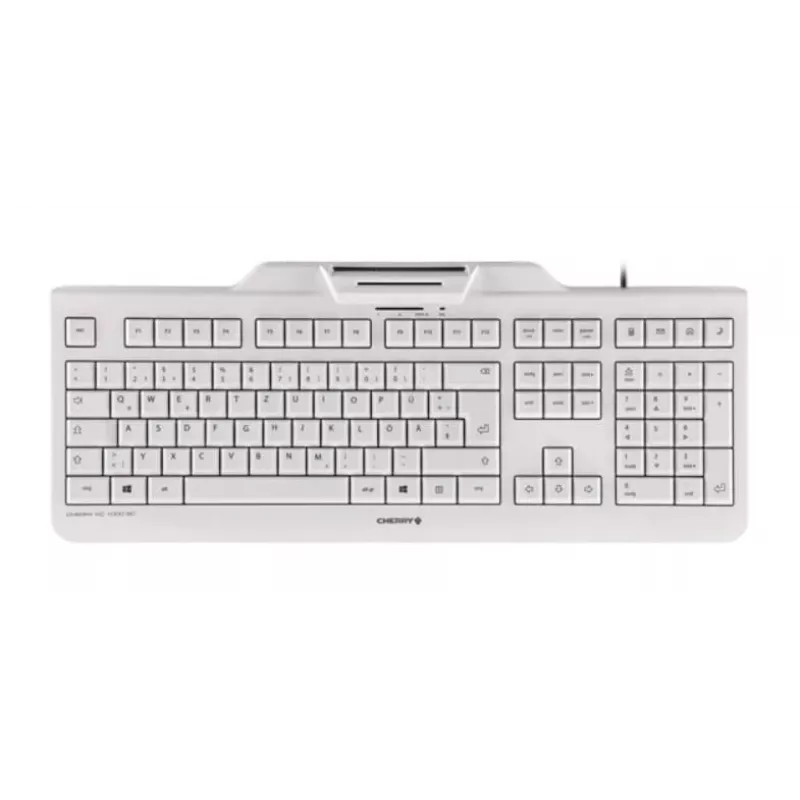 Klawiatura CHERRY KC 1000 SC USB szwajcarska szara
