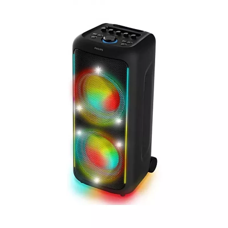 Przenośny głośnik imprezowy Philips TAX5000E/10 2-drożny, 100 W RMS, Bluetooth, 20–20000 Hz, 4 Ω, czarny
