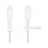 DeLOCK osłona przeciwpyłowa na męskie złącze USB Type-C i męskie złącze Apple Lightning, zestaw 2 sztuki, biały