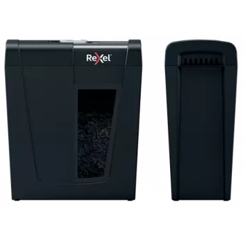 Niszczarka papieru REXEL Secure X8 — cięcie krzyżowe P-4, 4x40 mm, pojemność 8 arkuszy, kosz 14 l, czarna