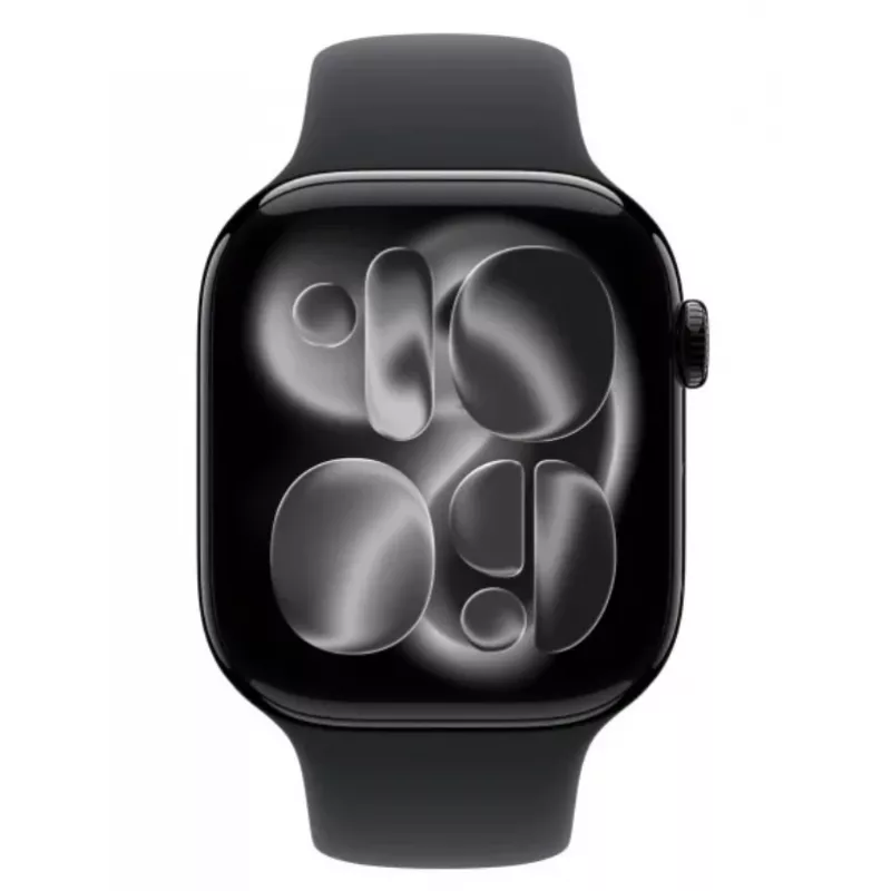 Zegarek Series 11 GPS+Cellular 46mm Jet Black Aluminium Case z czarnym paskiem Sport Band - M/L