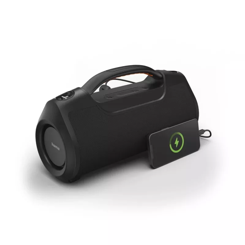 Soundbar HAMA Soundbarrel 2.0 czarny Bluetooth bezprzewodowy — kompaktowy 2.0-kanałowy