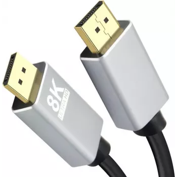 Kabel DisplayPort helos 288446, wsparcie rozdzielczości 8K, 5,0 m, czarny