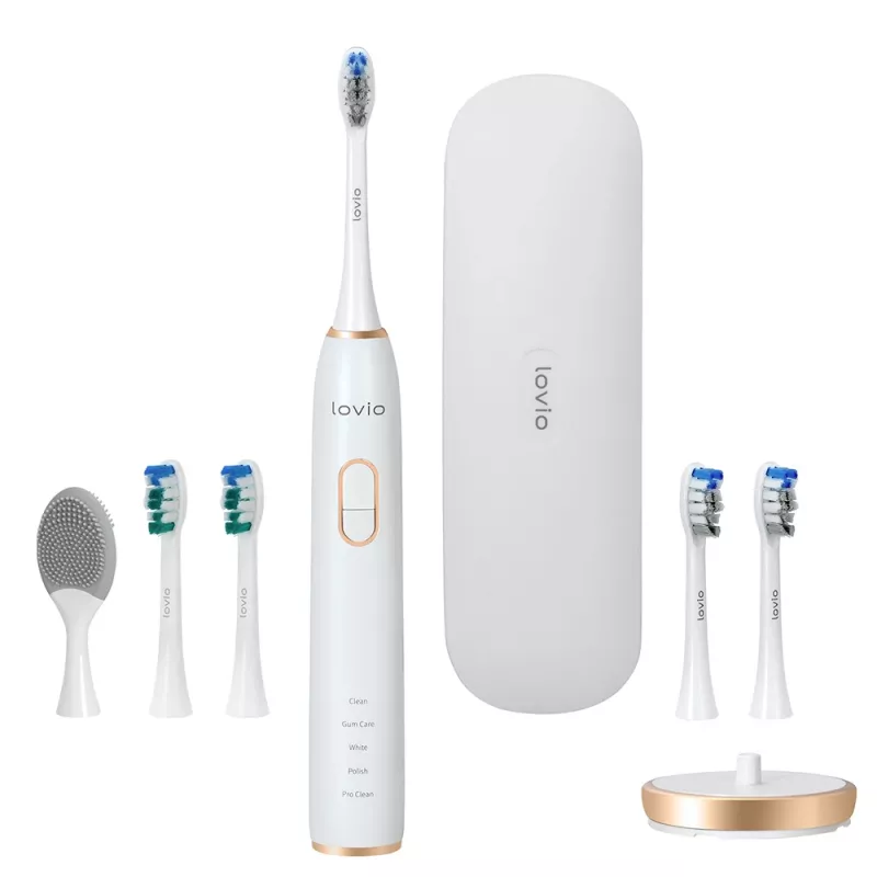 Szczoteczka soniczna LOVIO Home SonicProtect PRO Biała LVTB124WH