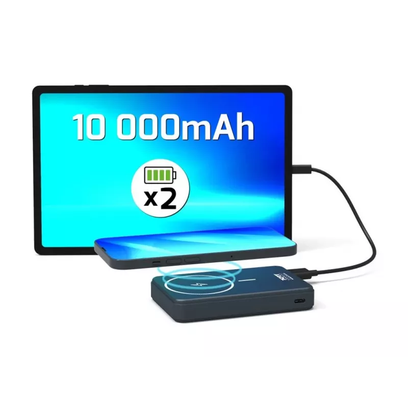 Power Bank Port Designs 907005 10000 mAh ładowanie bezprzewodowe czarny