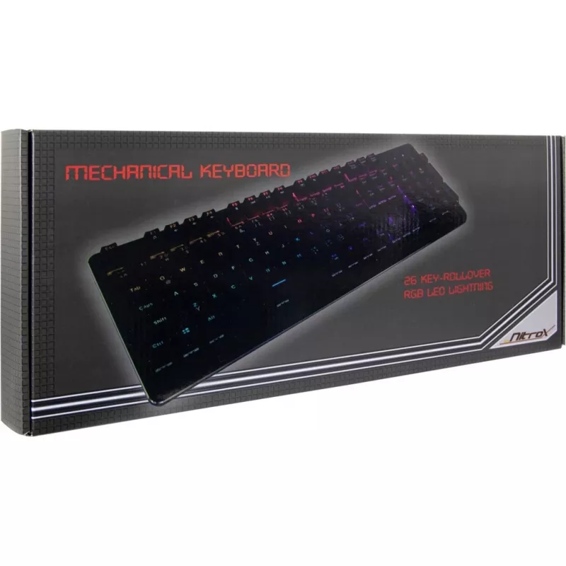 Inter-Tech NK-2000ME Klawiatura USB QWERTZ Czarna (88884100)