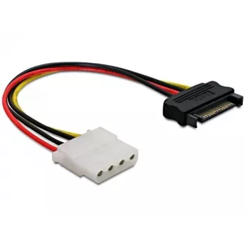 Kabel zasilający DeLOCK Power SATA/Molex Czarny Czerwony 0,12 m 860115