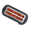 Automatik-Langschlitztoaster AT 2590 (edelstahl/schwarz, 1.400 Watt, für 4 Scheiben Toast)