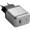 Ładowarka do urządzeń mobilnych Satechi ST-UC30WCM-EU — Uniwersalna ładowarka sieciowa do użytku wewnętrznego z 1× USB-C, czarno-srebrna