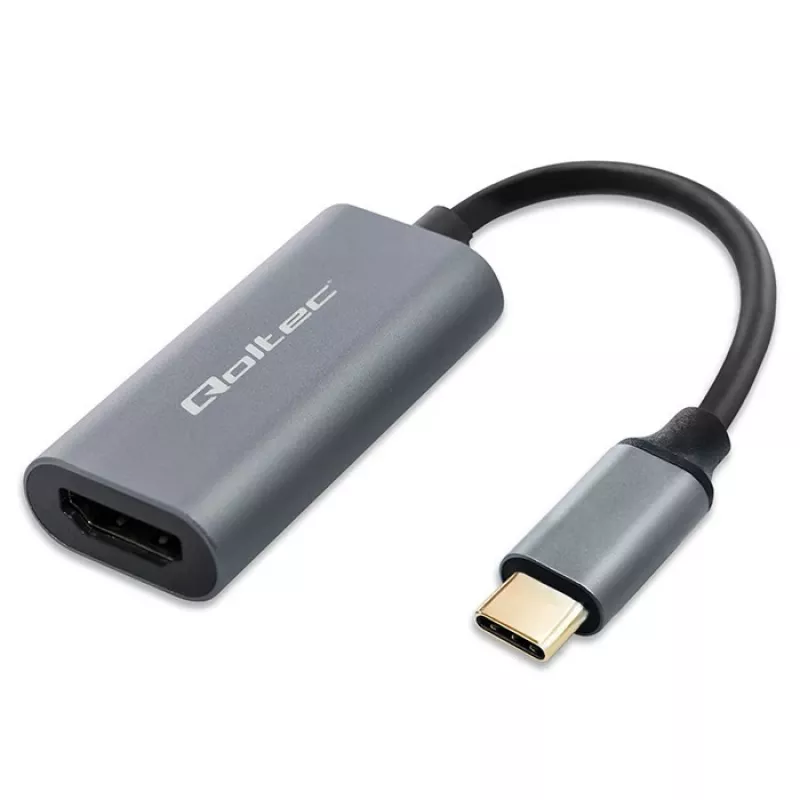 Adapter USB-C na HDMI 4K 60 Hz 32 AWG QOLTEC