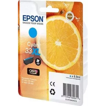 Wkład atramentowy Epson C13T33624010 Oryginalny cyjan, 8,9 ml, wydajność 650 stron, 1 szt.
