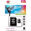 Karta pamięci MicroSDHC Silicon Power 16 GB Class 10 UHS-I U1 40 MB/s, wodoodporna, czarna