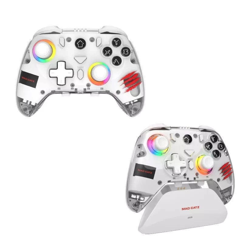 Kontroler do gier Mad Catz C.A.T. 17 CUSTOMIZABLE — przewodowy gamepad, programowalne przyciski, ergonomiczny design